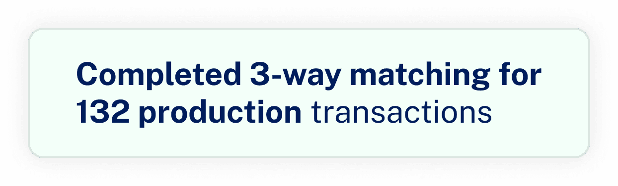 Three-way Matching
